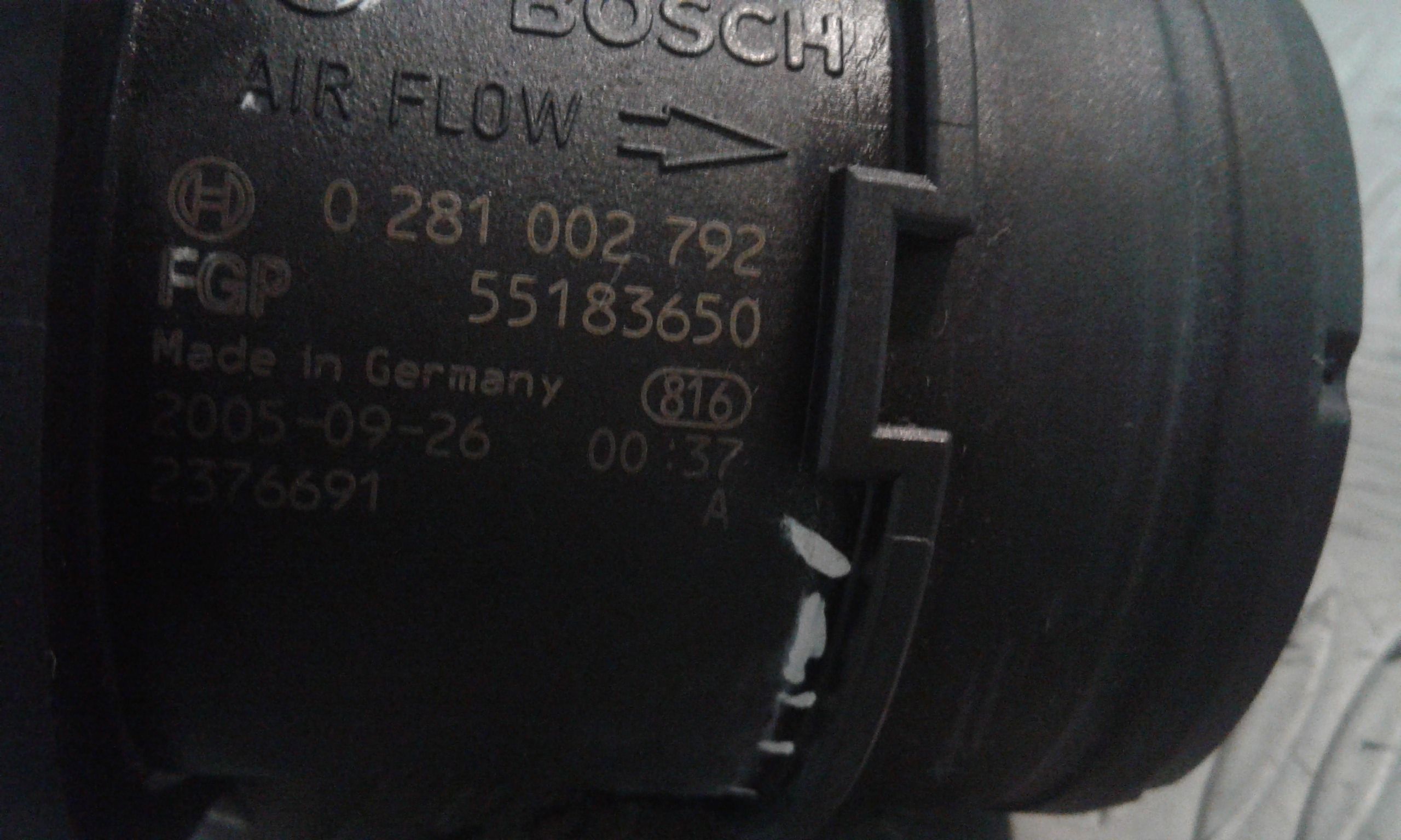 Debimetro FIAT Multipla 2 Serie