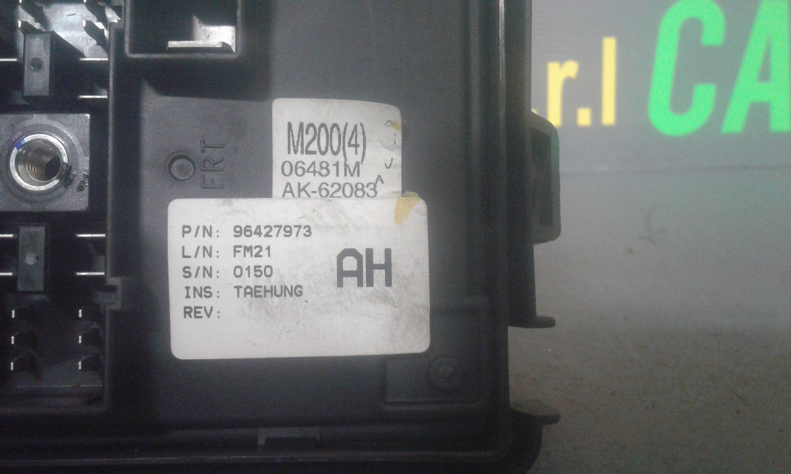 Body Computer CHEVROLET Matiz 3 Serie