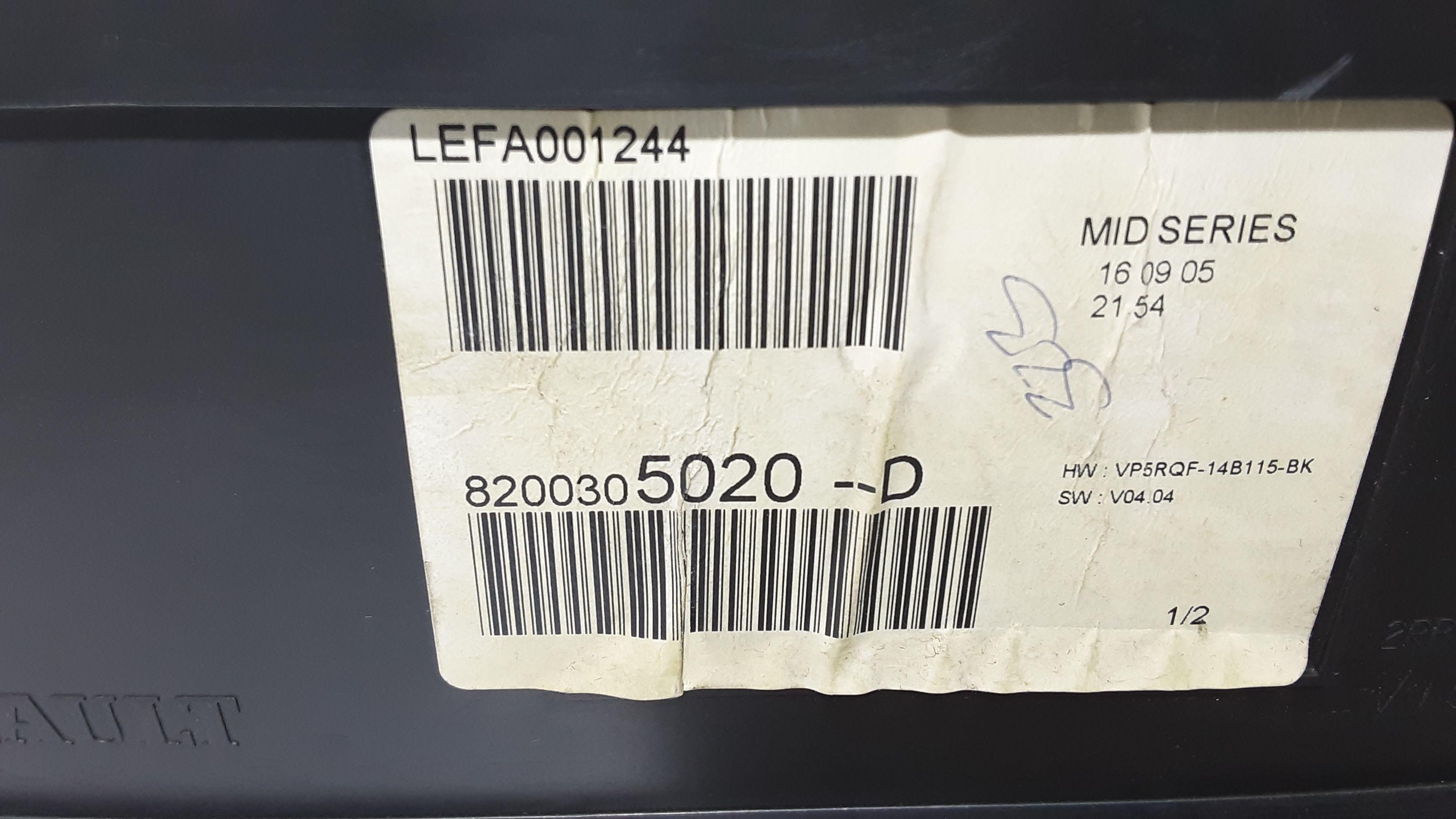 Quadro Strumenti RENAULT Clio Serie (04>08)