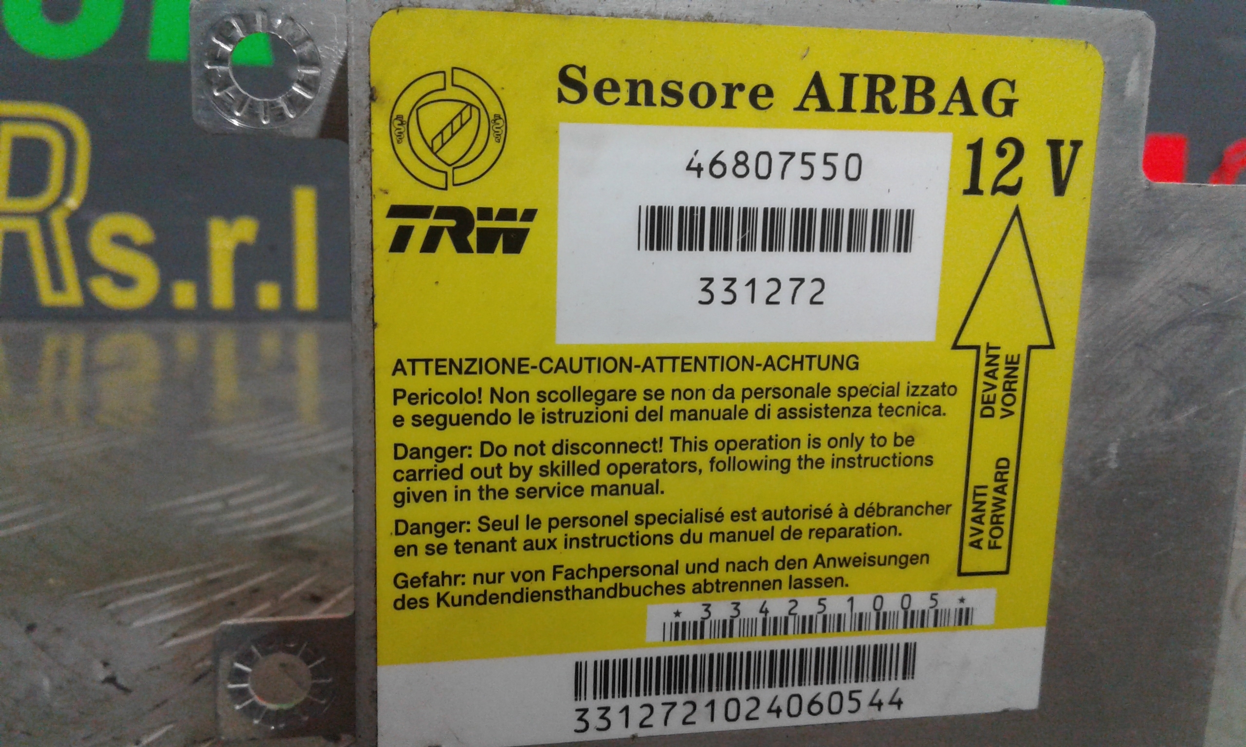Centralina Airbag FIAT Panda 1 Serie
