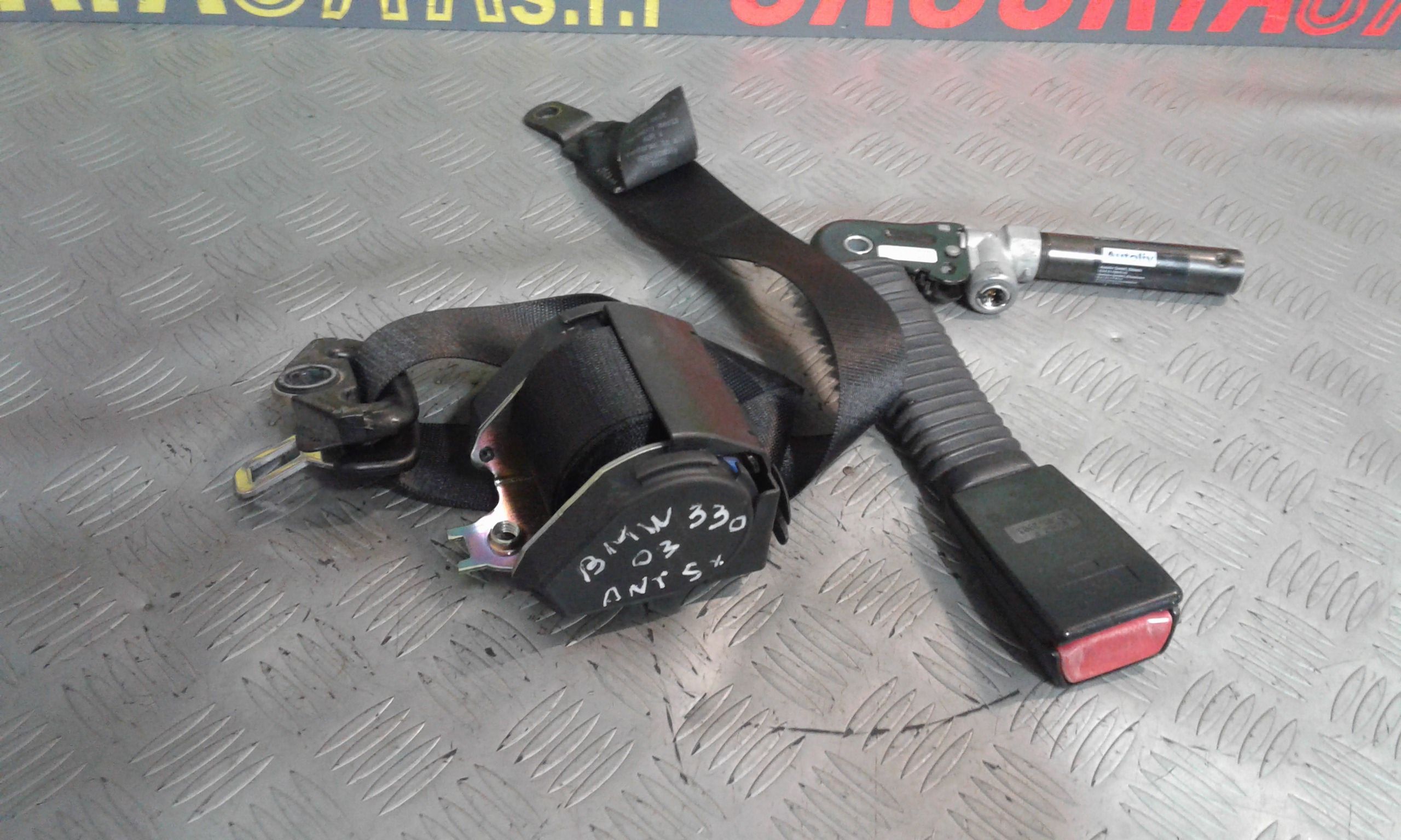 Cintura di Sicurezza anteriore Sinistra con pretensionatore BMW Serie 3 E46 Berlina 2 Serie