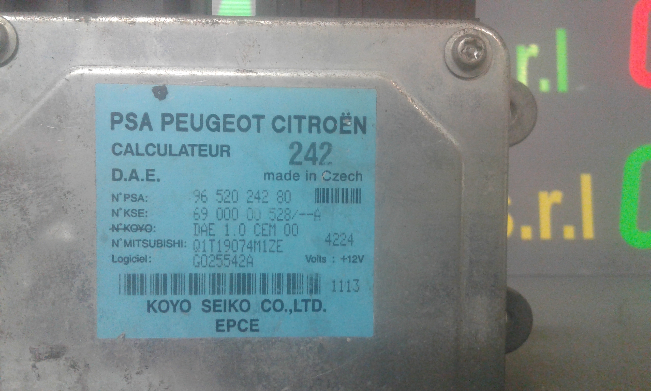 Centralina Servosterzo CITROEN C2 1 Serie