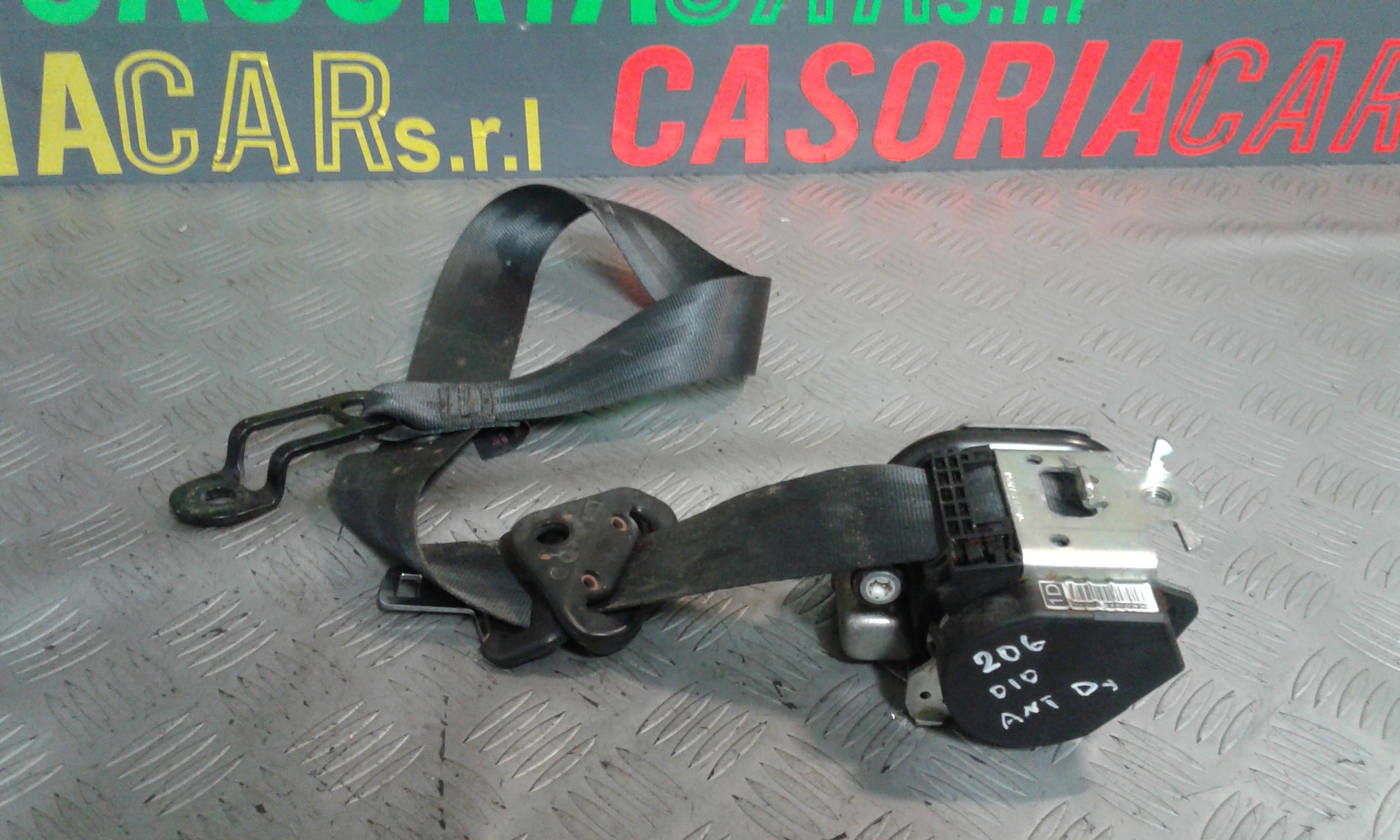 Cintura di Sicurezza anteriore Destra con pretensionatore PEUGEOT 206 Serie