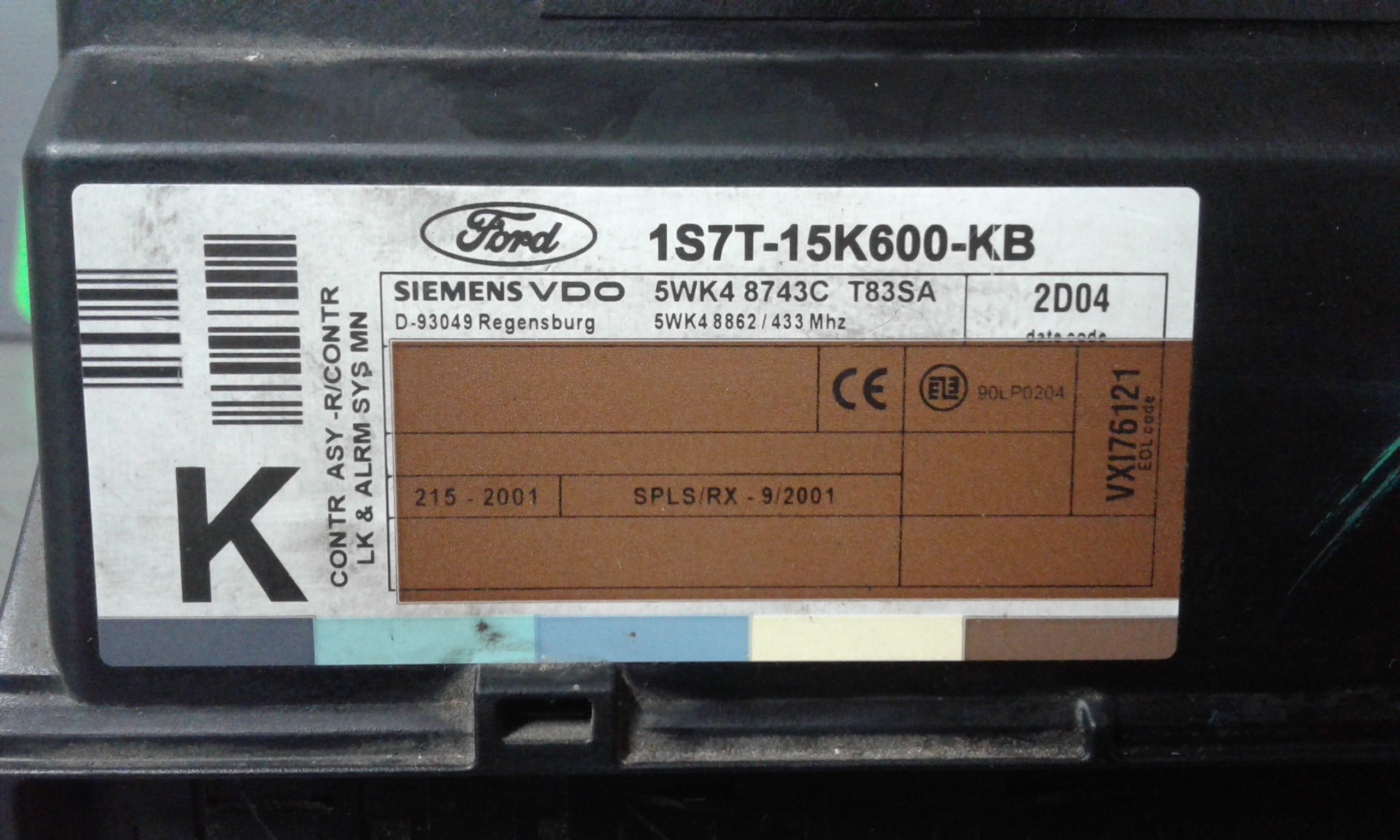 Centralina Comfort FORD Mondeo S. Wagon 3 Serie