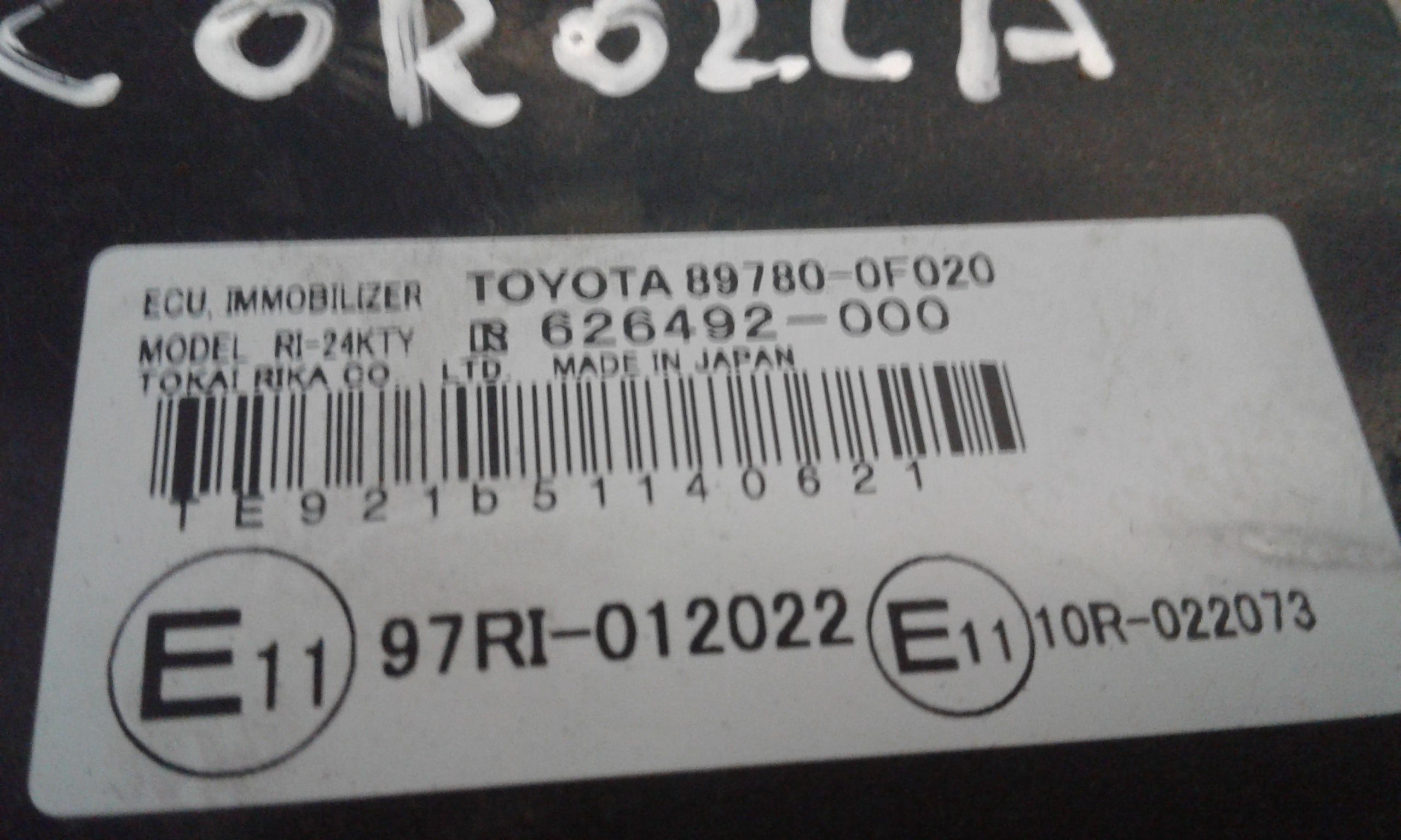 Centralina Immobilizzatore TOYOTA Corolla Verso 2 Serie