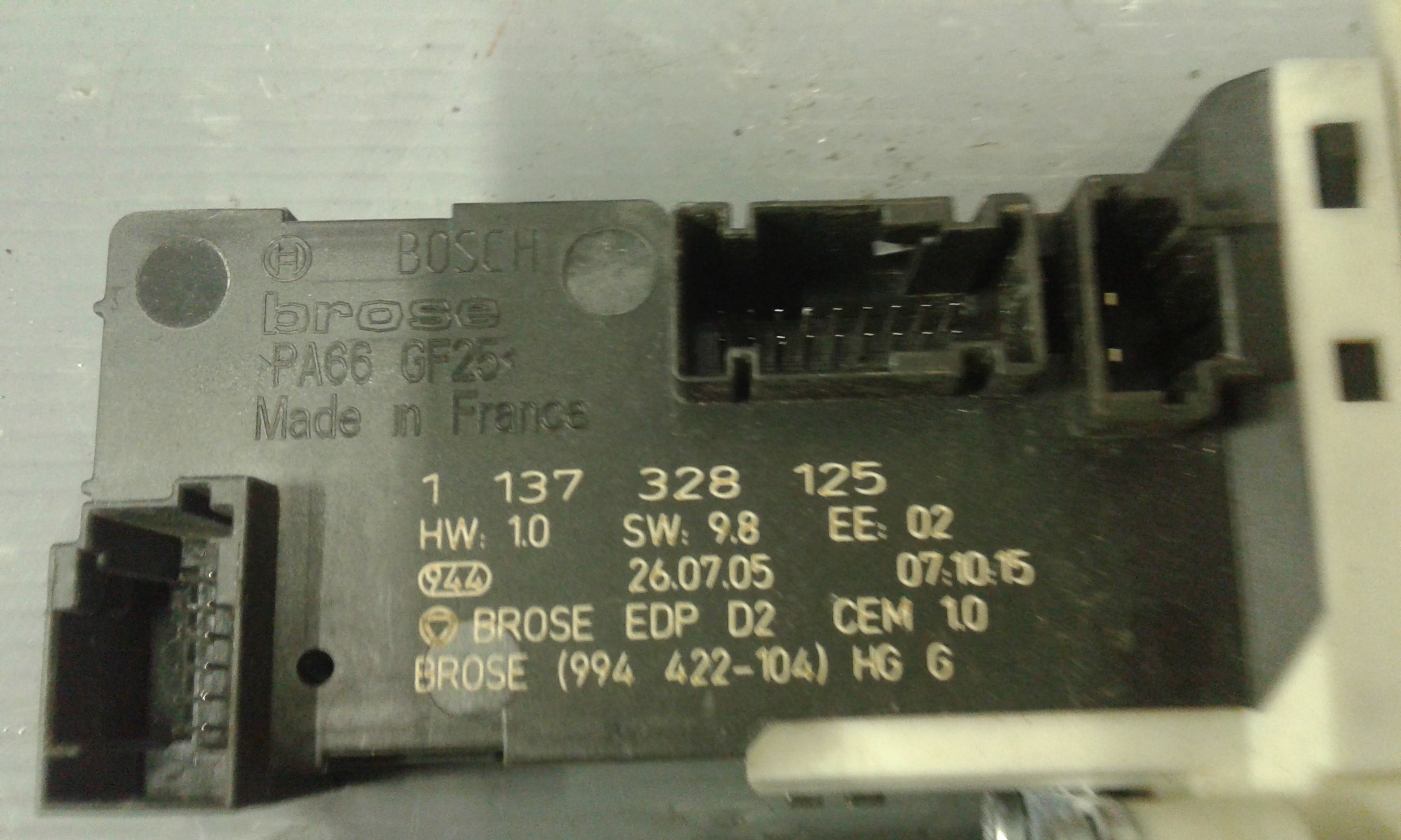 Motorino Alzavetro anteriore Sinistro PEUGEOT 407 S. Wagon