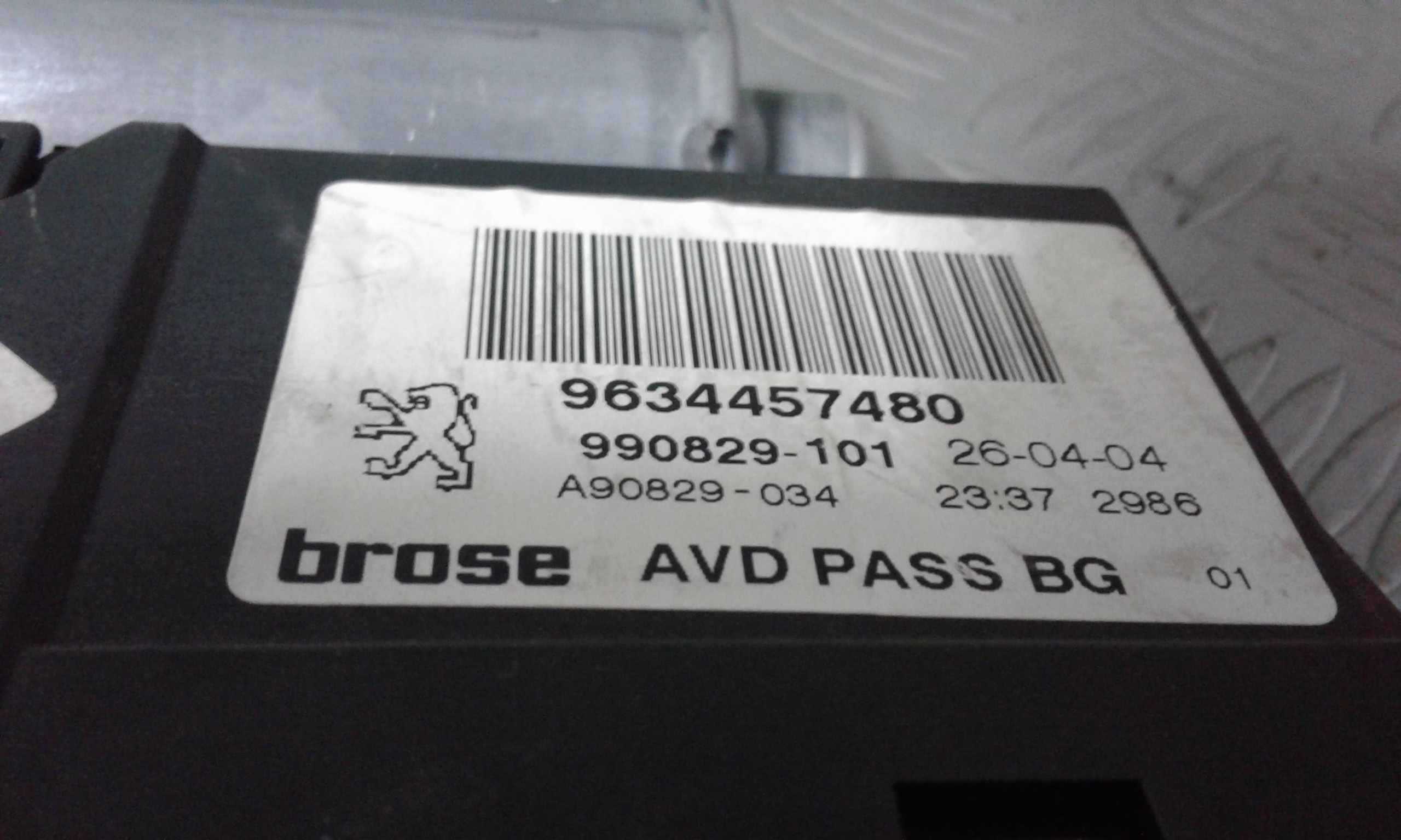 Motorino Alzavetro anteriore destra PEUGEOT 307 Berlina