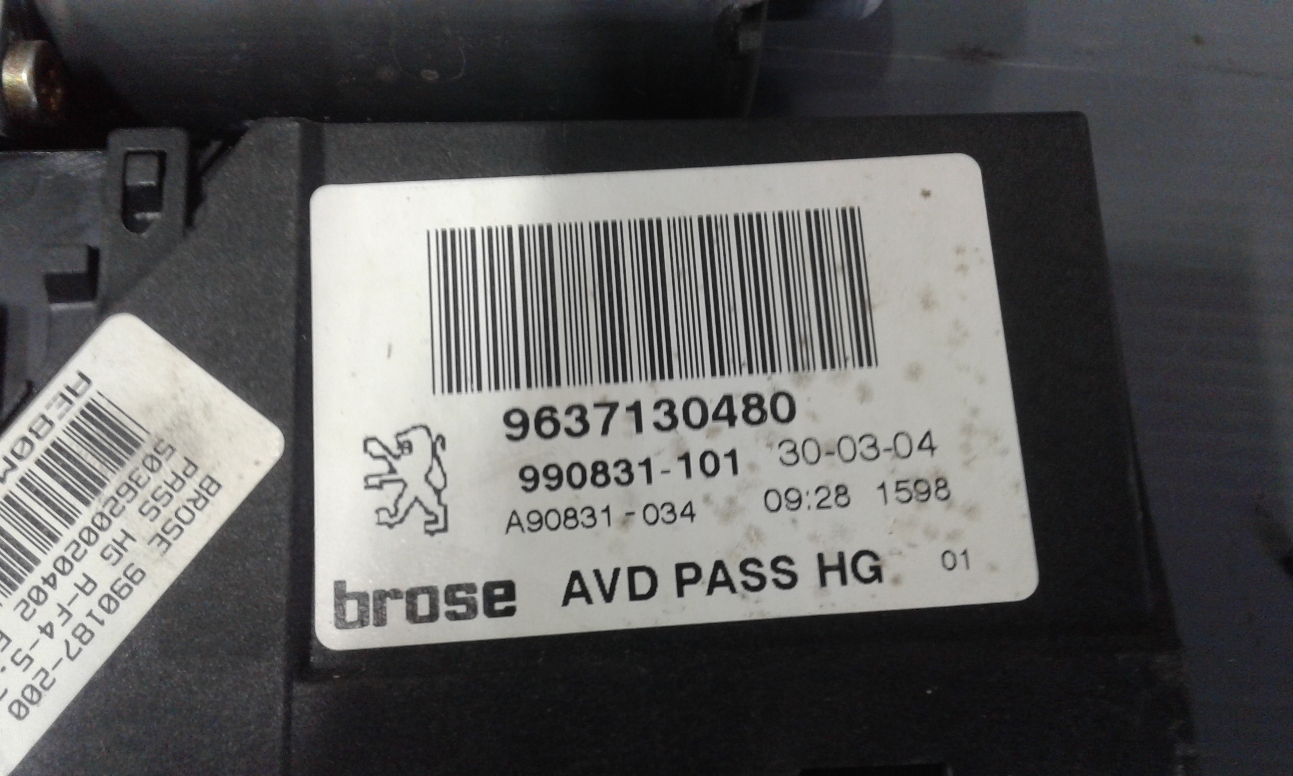 Motorino Alzavetro anteriore destra PEUGEOT 307 S. Wagon