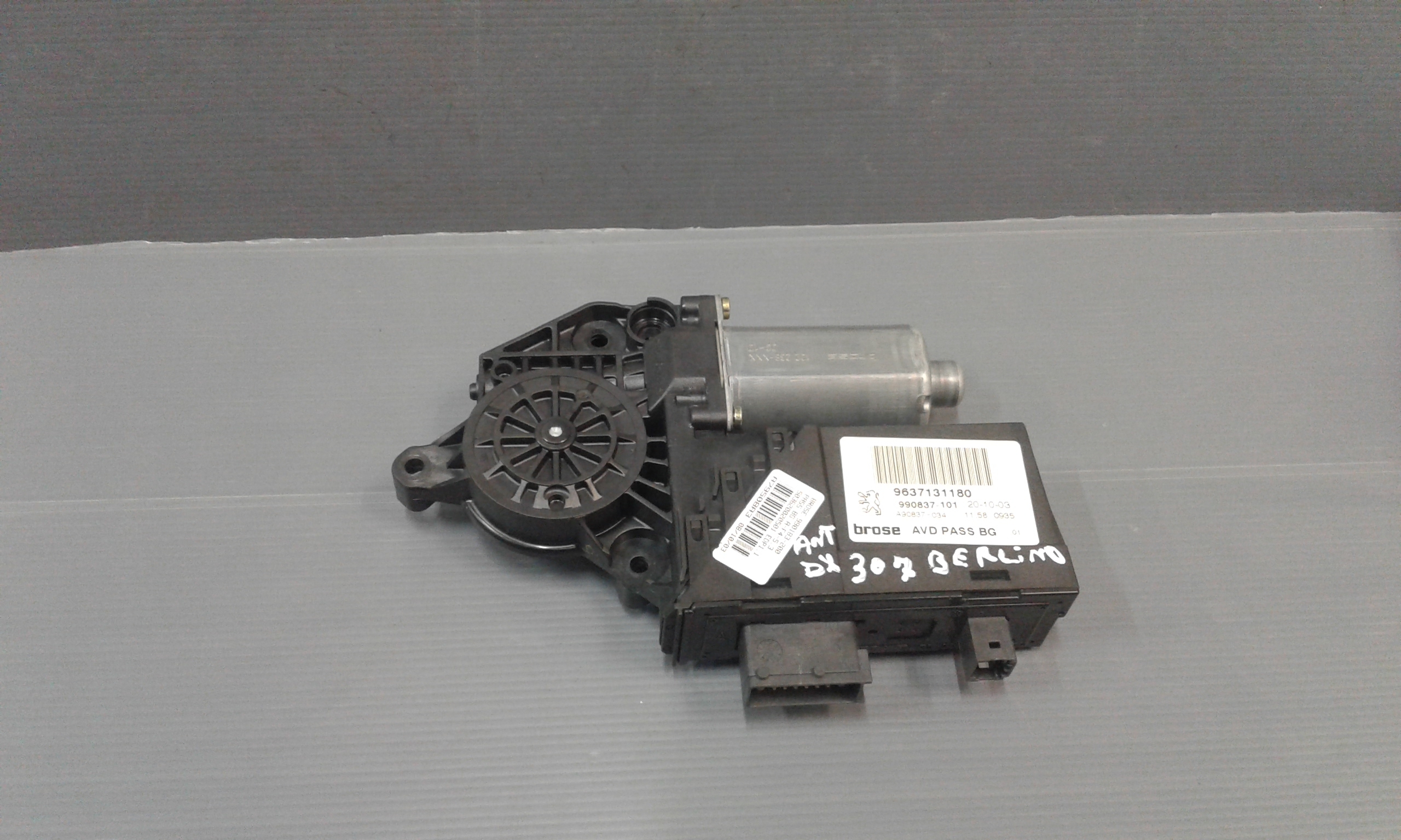 Motorino Alzavetro anteriore destra PEUGEOT 307 Berlina